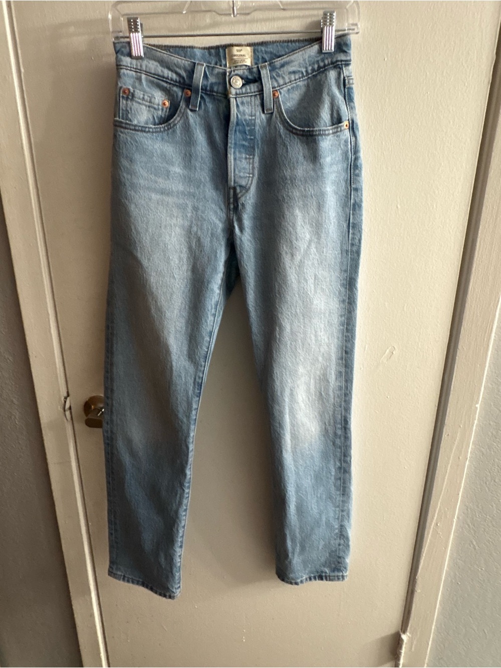 Levi's Light Blue Straight Leg Jeans